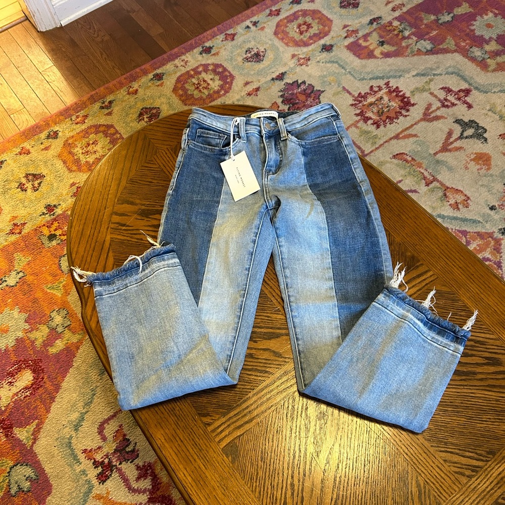 Flying monkey cropped jeans